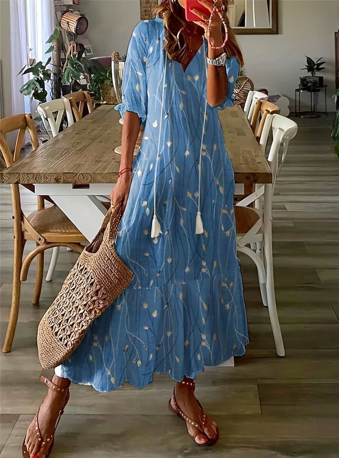 Lina™  Floral Maxi Summer Dress