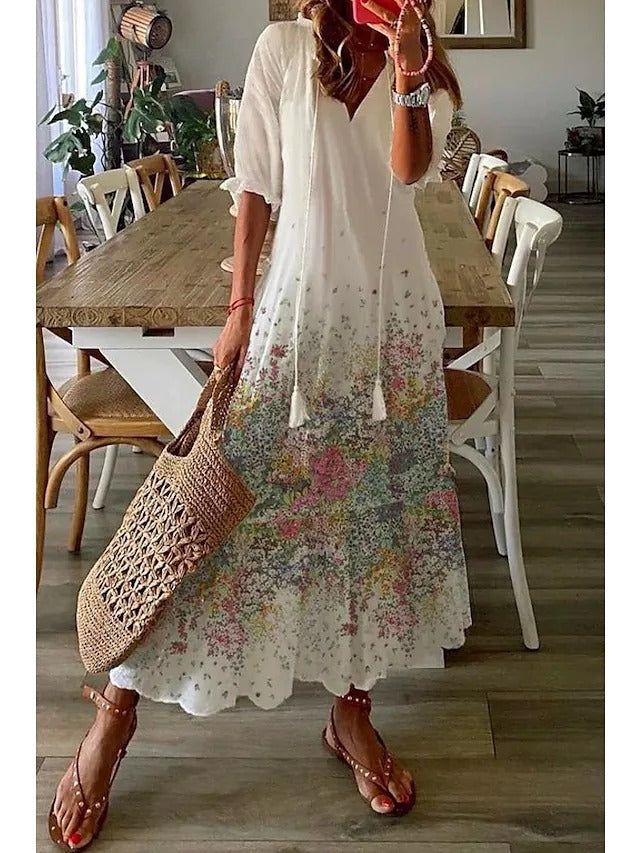 Lina™  Floral Maxi Summer Dress