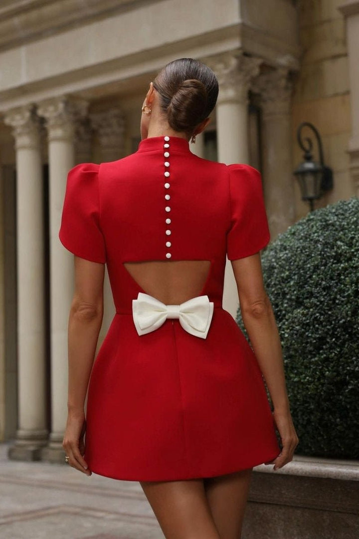 Mini Robe Rouge Papillon Cut