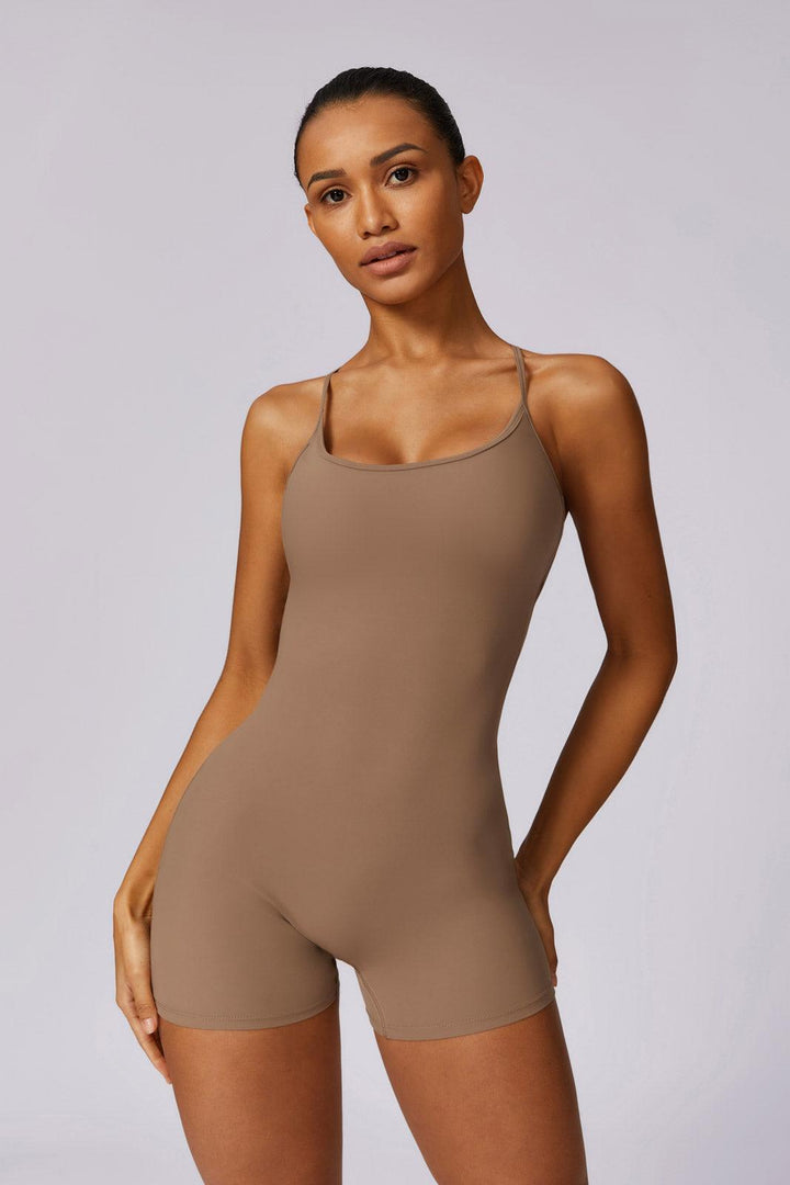 CROSS SCRUNCH JUMPSUIT