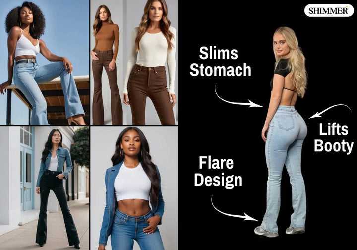 BUTT LIFTING PREMIUM FLARE JEANS